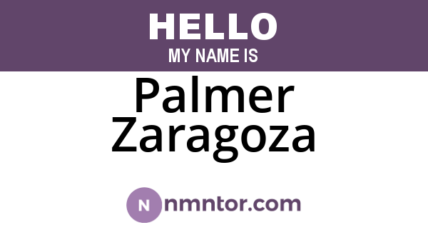 Palmer Zaragoza