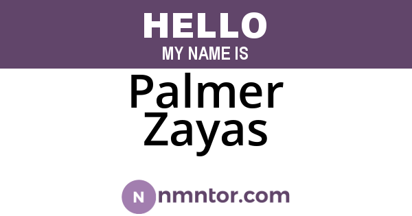 Palmer Zayas