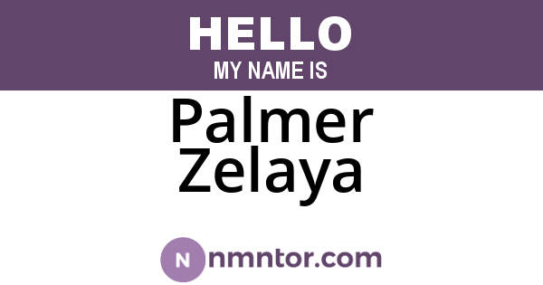Palmer Zelaya