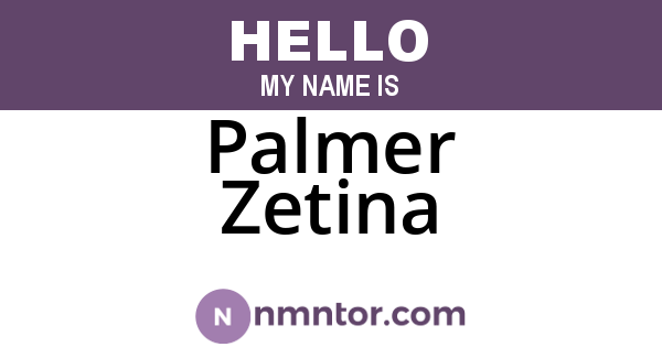 Palmer Zetina
