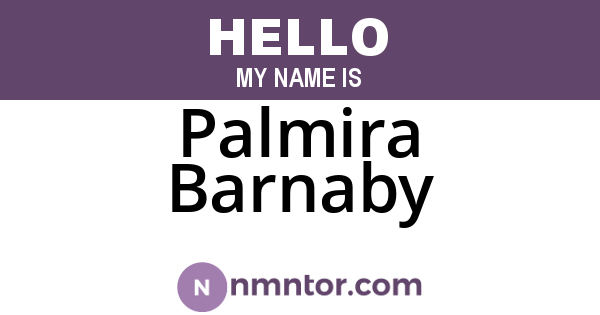 Palmira Barnaby