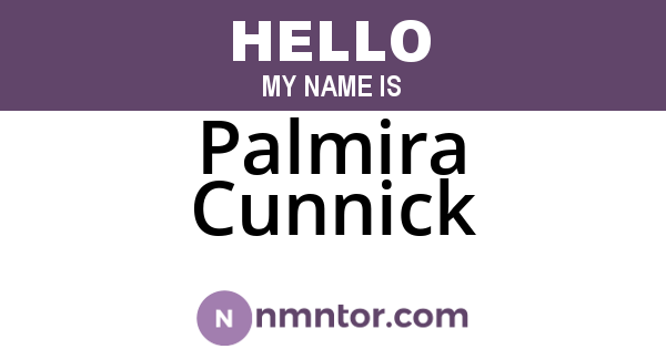 Palmira Cunnick