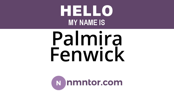 Palmira Fenwick