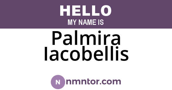 Palmira Iacobellis