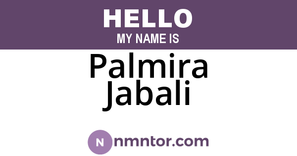 Palmira Jabali