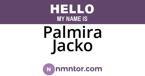 Palmira Jacko