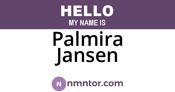 Palmira Jansen