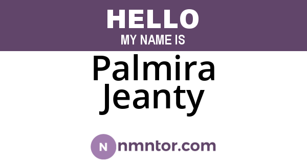 Palmira Jeanty