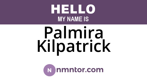 Palmira Kilpatrick