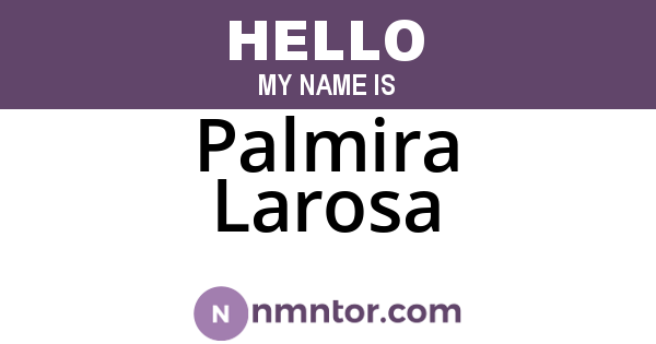 Palmira Larosa