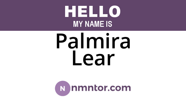 Palmira Lear