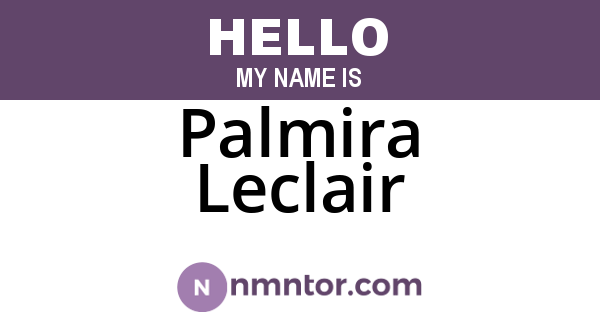 Palmira Leclair