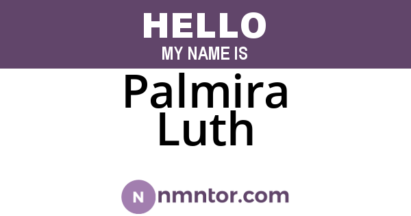 Palmira Luth