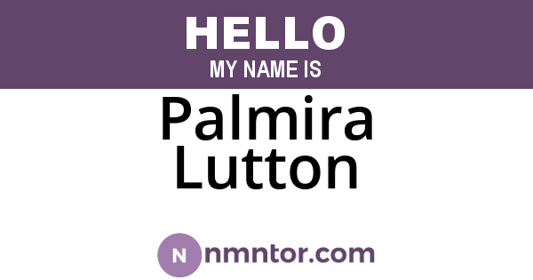 Palmira Lutton
