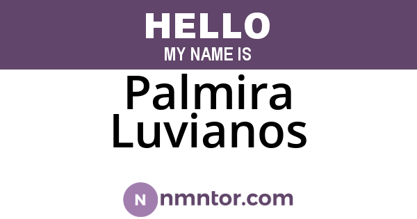 Palmira Luvianos