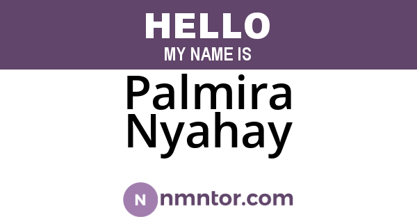Palmira Nyahay