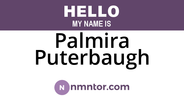 Palmira Puterbaugh