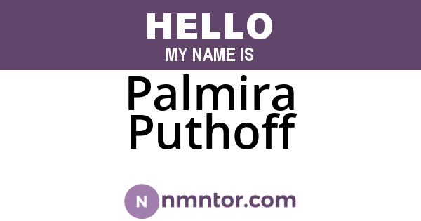 Palmira Puthoff