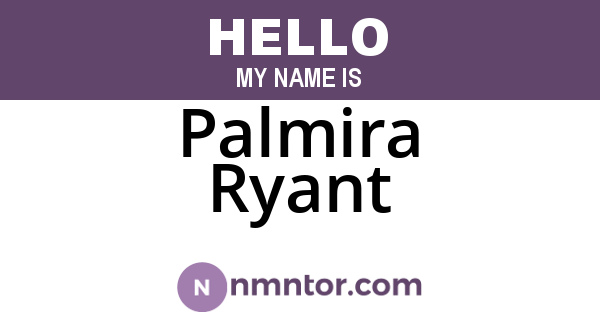 Palmira Ryant