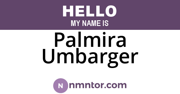 Palmira Umbarger