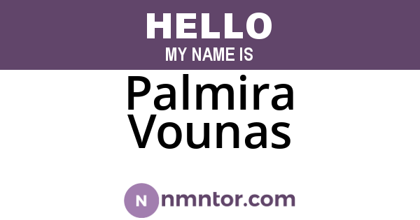 Palmira Vounas
