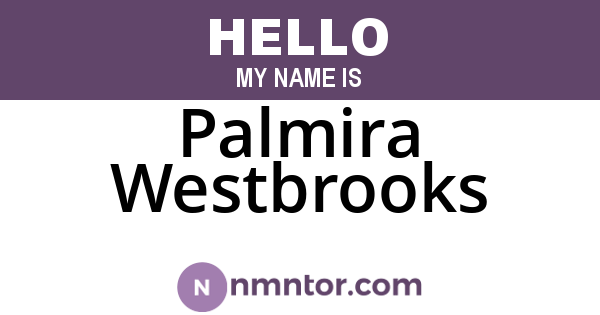 Palmira Westbrooks