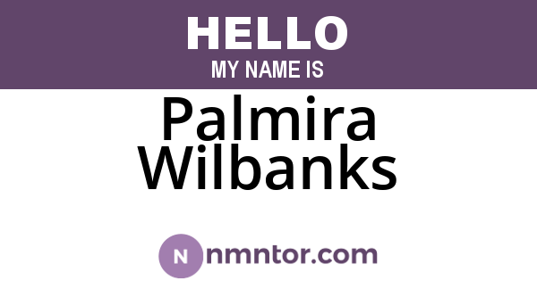 Palmira Wilbanks