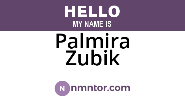 Palmira Zubik