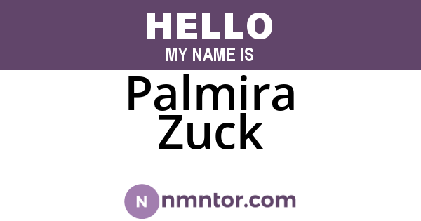 Palmira Zuck