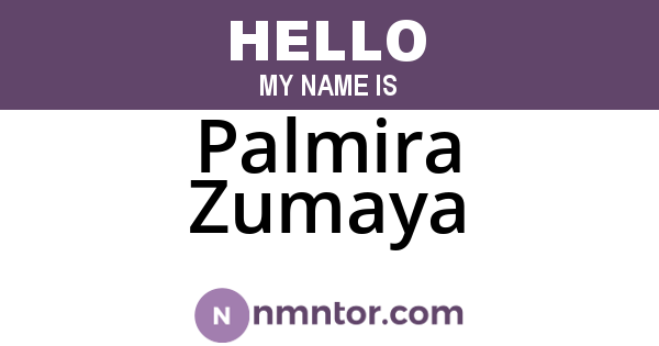 Palmira Zumaya