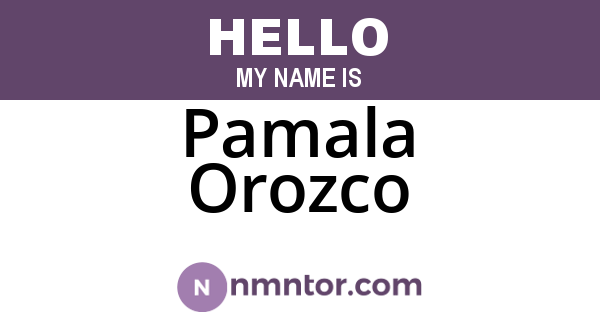 Pamala Orozco
