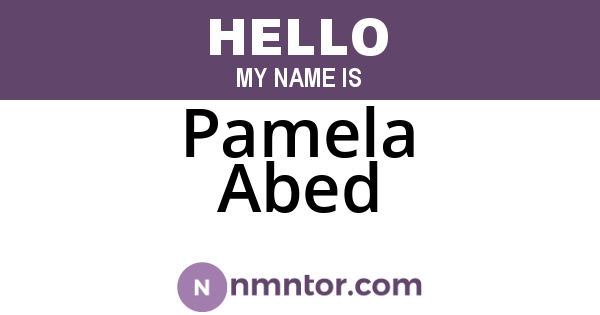 Pamela Abed