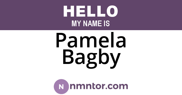 Pamela Bagby