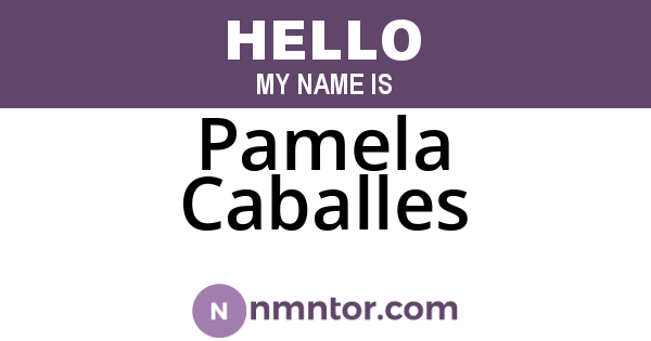 Pamela Caballes