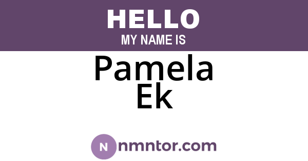 Pamela Ek