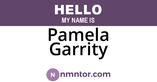 Pamela Garrity