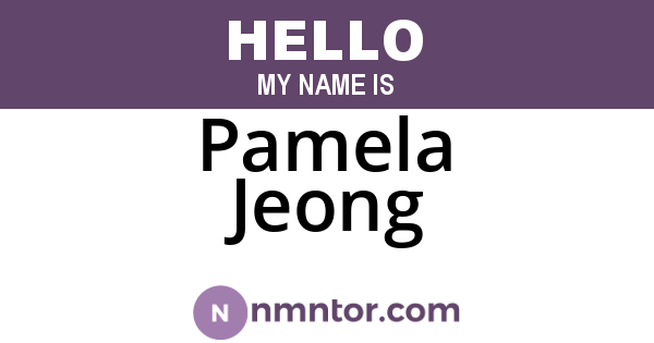 Pamela Jeong