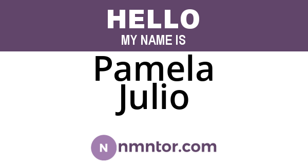 Pamela Julio