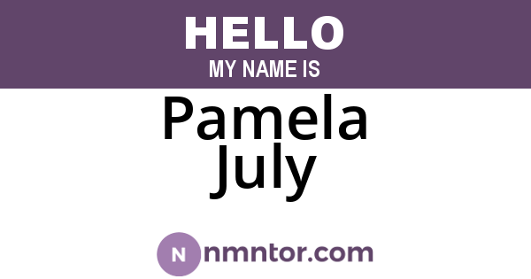 Pamela July