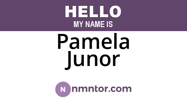 Pamela Junor