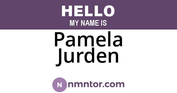 Pamela Jurden