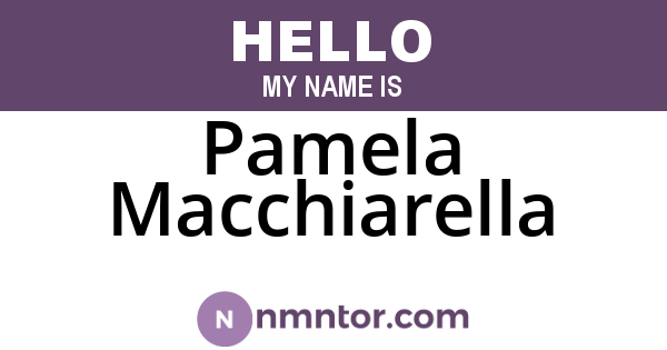 Pamela Macchiarella