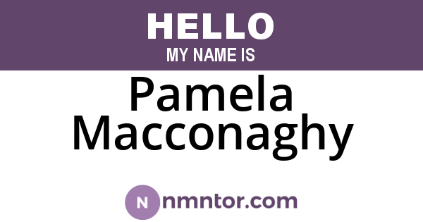 Pamela Macconaghy