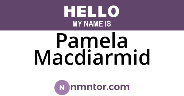 Pamela Macdiarmid