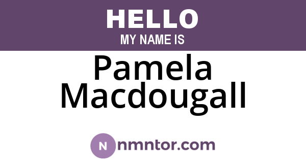Pamela Macdougall