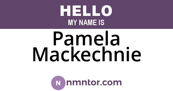 Pamela Mackechnie