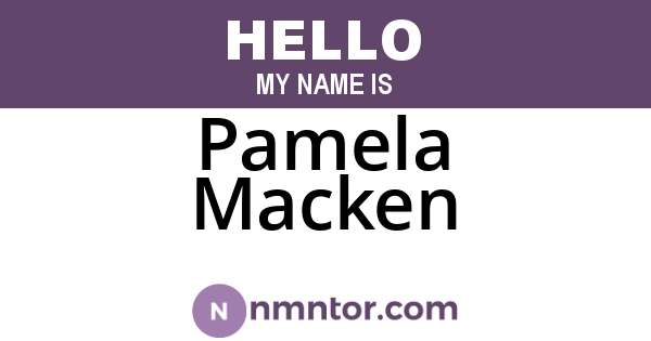 Pamela Macken