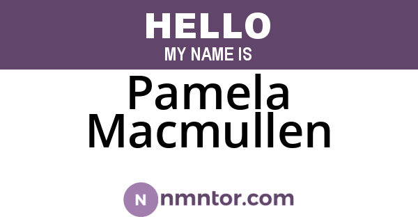 Pamela Macmullen