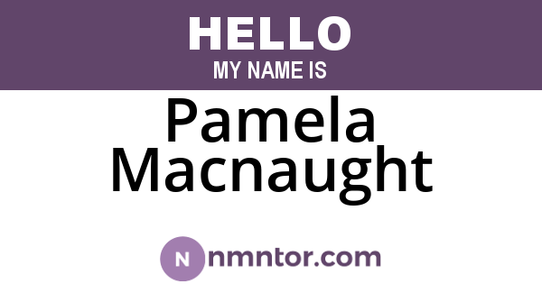 Pamela Macnaught