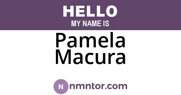 Pamela Macura